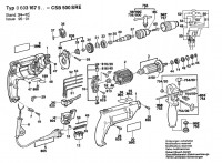 Bosch 0 603 167 942 CSB 500 SRE Percussion Drill CSB500SRE Spare Parts